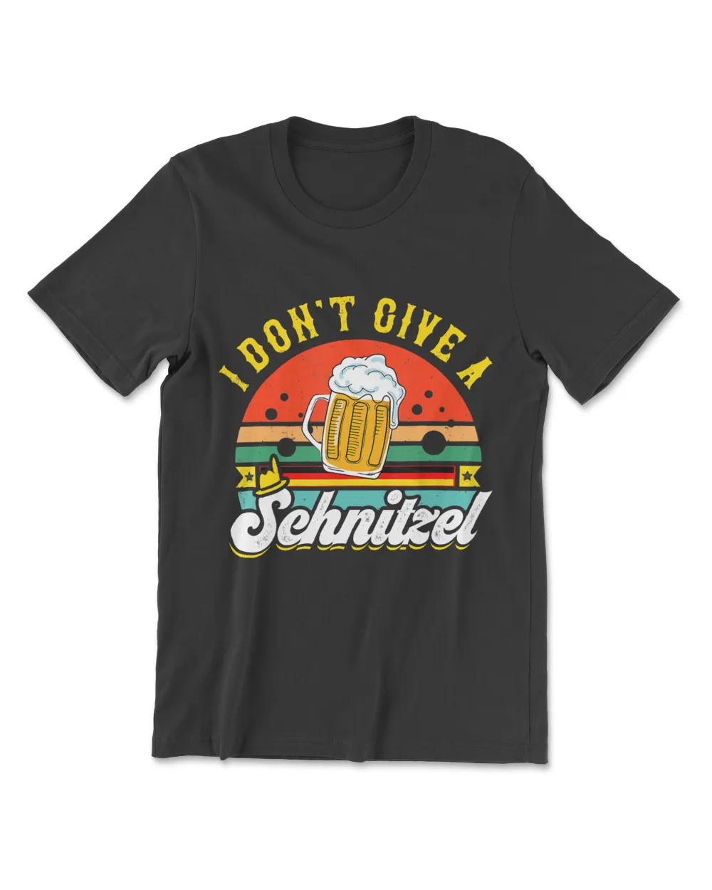 I Dont Give A Schnitzel  Lederhosen  Oktoberfest Men's Premium Tshirt black s