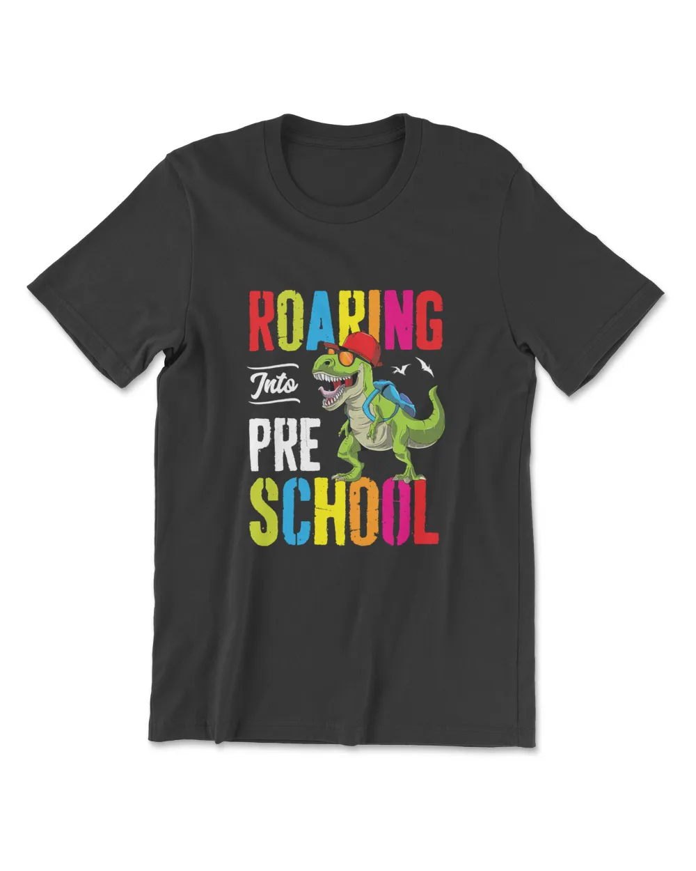 Roaring Into Preschool Dinosaur Teacher Pre K Back To School T-Shirt