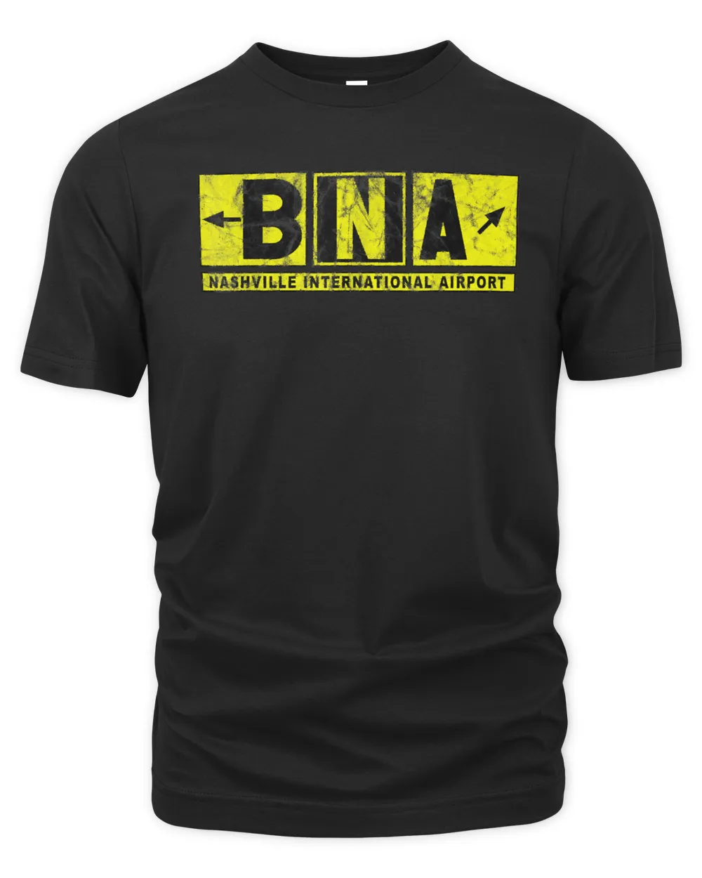 BNA Nashville Int'l Airport Taxiway Sign Pilot Vintage T-Shirt