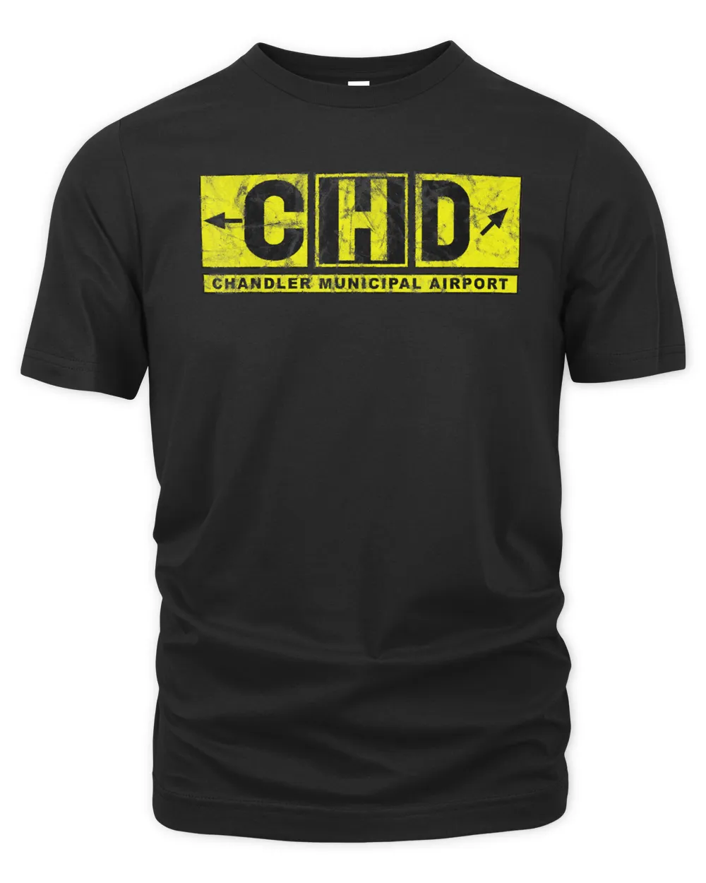 CHD Chandler Municipal Airport Taxiway Sign Pilot Vintage T-Shirt