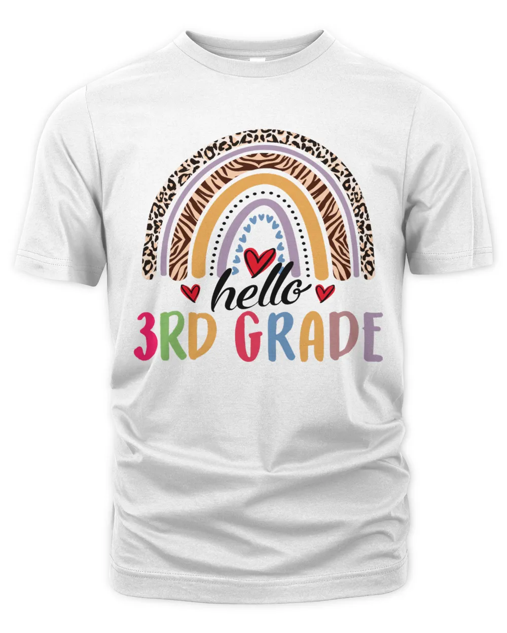 hello 3rd grade Leopard rainbow