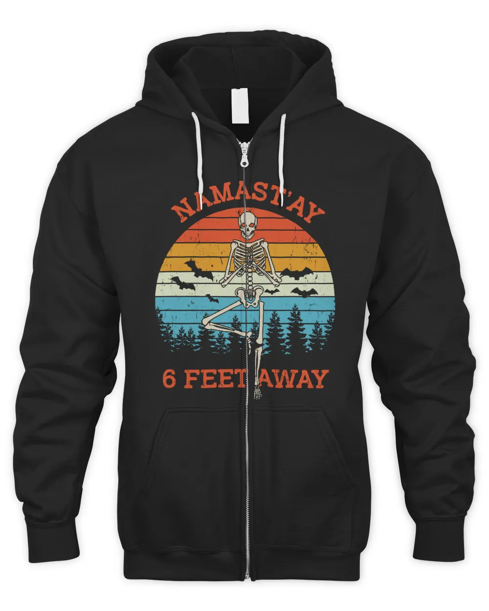 Namastay-6-Feet-Away Halloween shirt Design