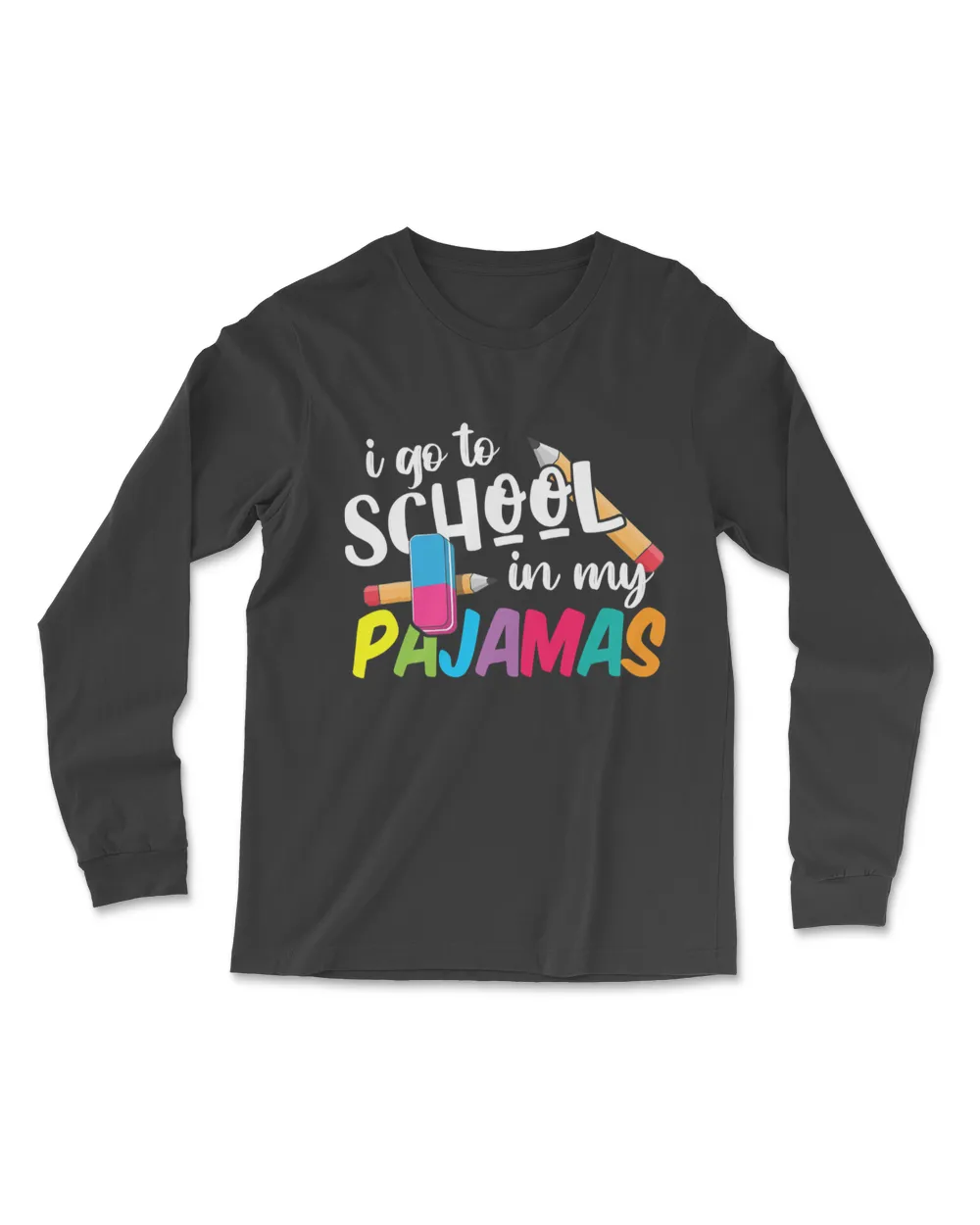 I Go To School In My Pajamas - Online Virtual Home Schooling T-Shirt