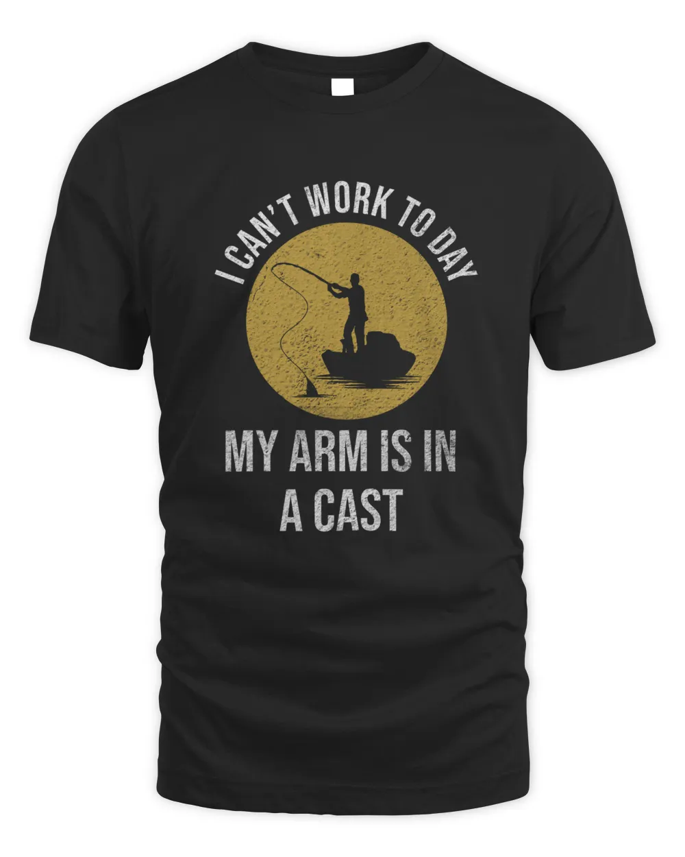 I Can't Work Today My Arm Is In a Cast Men's Standard T-Shirt black s