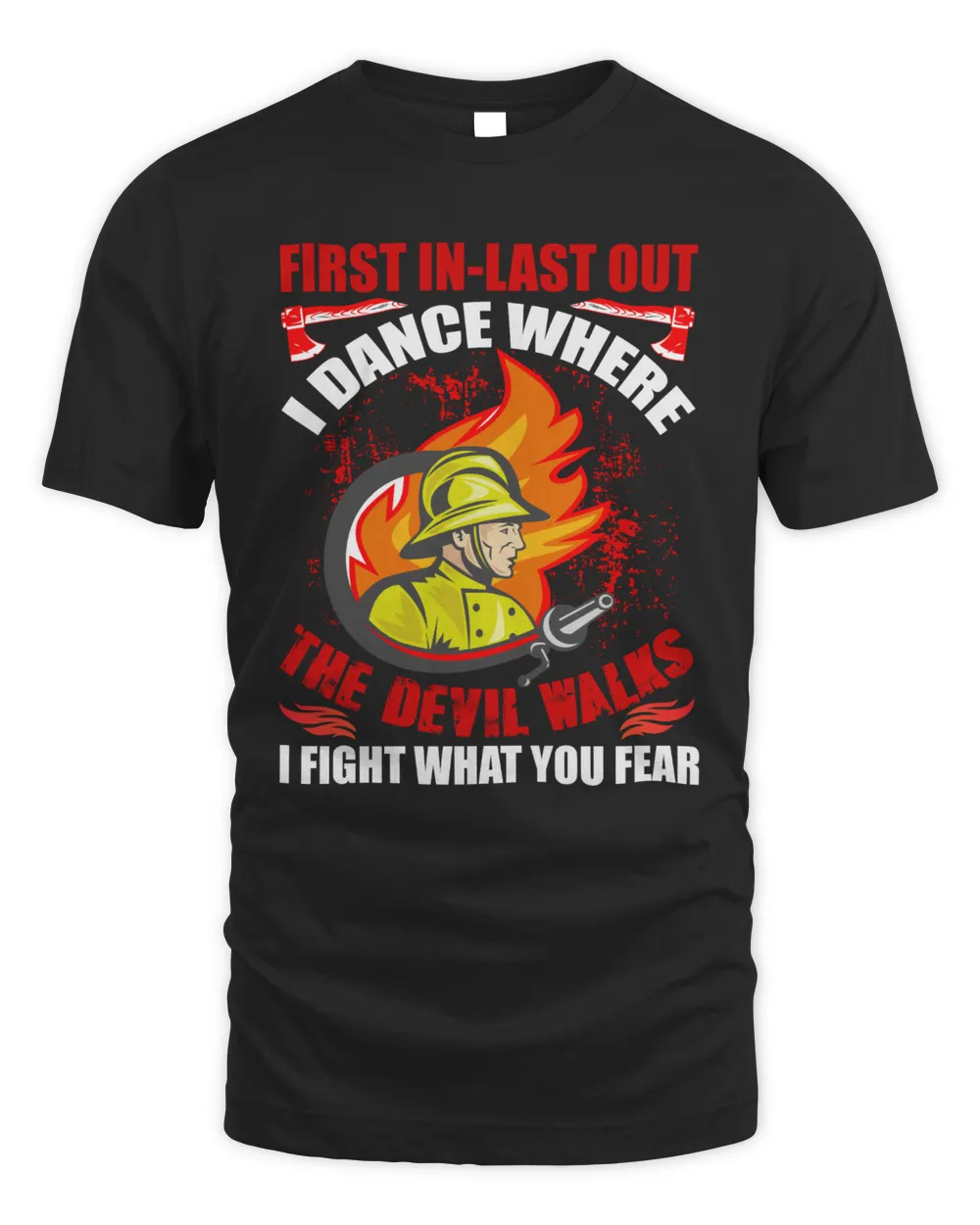 First In-Last Out, I Dance Where The Devil Walks Men's Standard T-Shirt black s