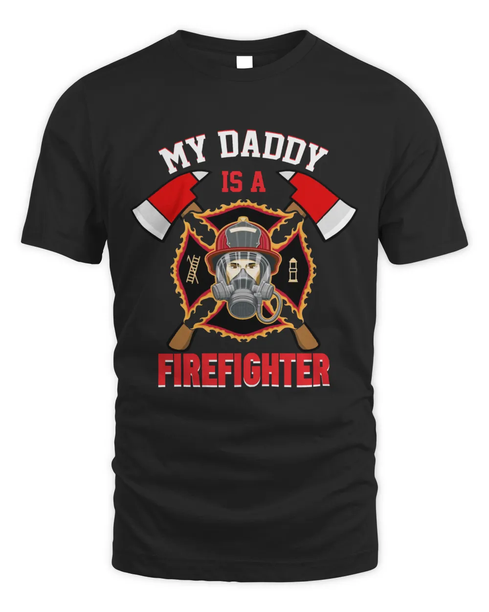 My Daddy Is A Firefighter Men's Standard T-Shirt black s