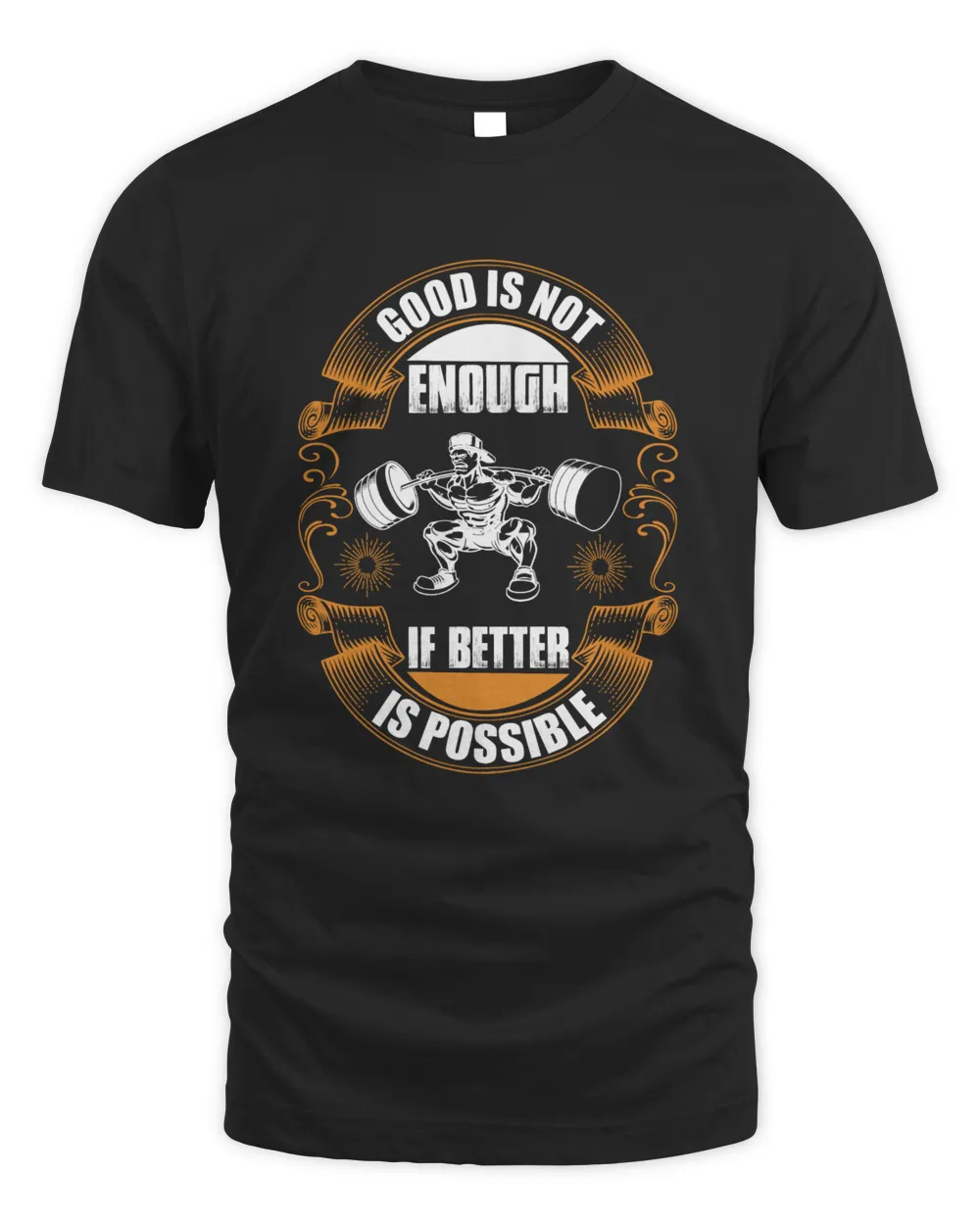 Good is not enough if better is possible Men's Standard T-Shirt black s