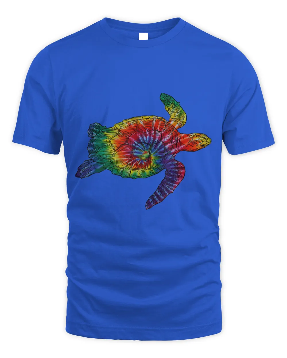 hippie sea turtle rainbow tie dye swirl pattern