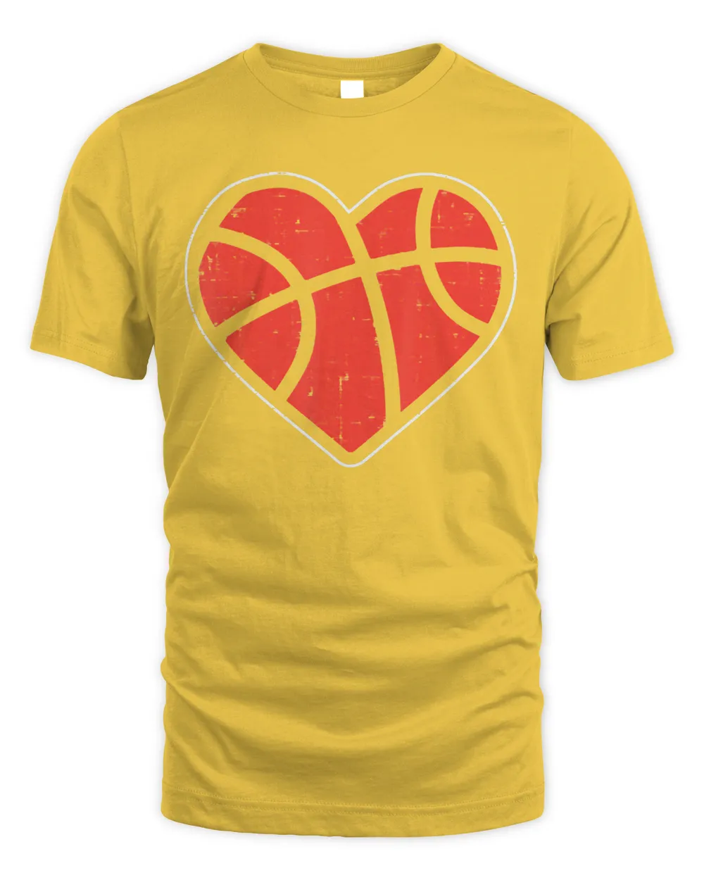 Basketball Heart Love Valentines Day Sport Player Coach Gift T-Shirt