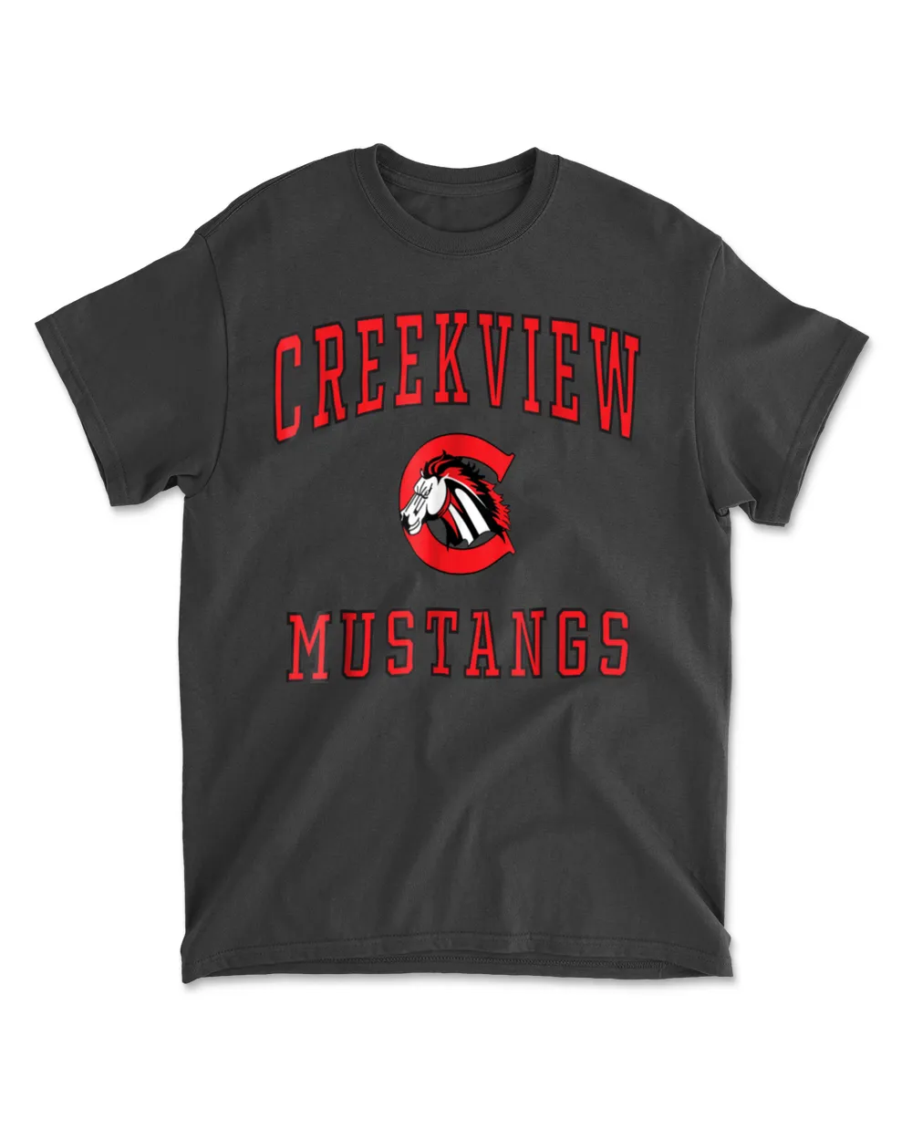 Creekview High School Mustangs T Shirt C1 Men