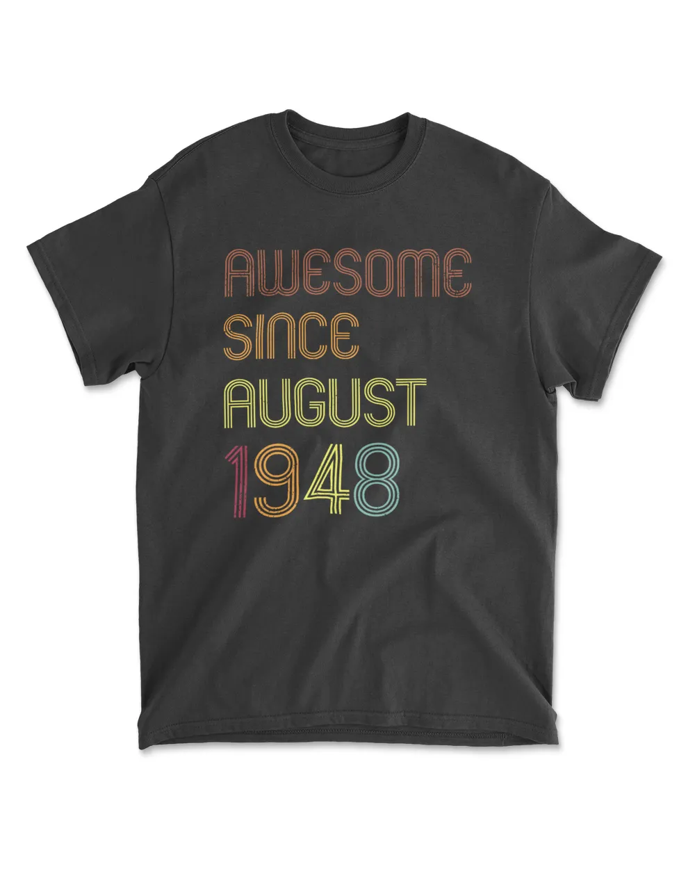 Vintage Awesome Since August 1948 73rd Birthday Gift