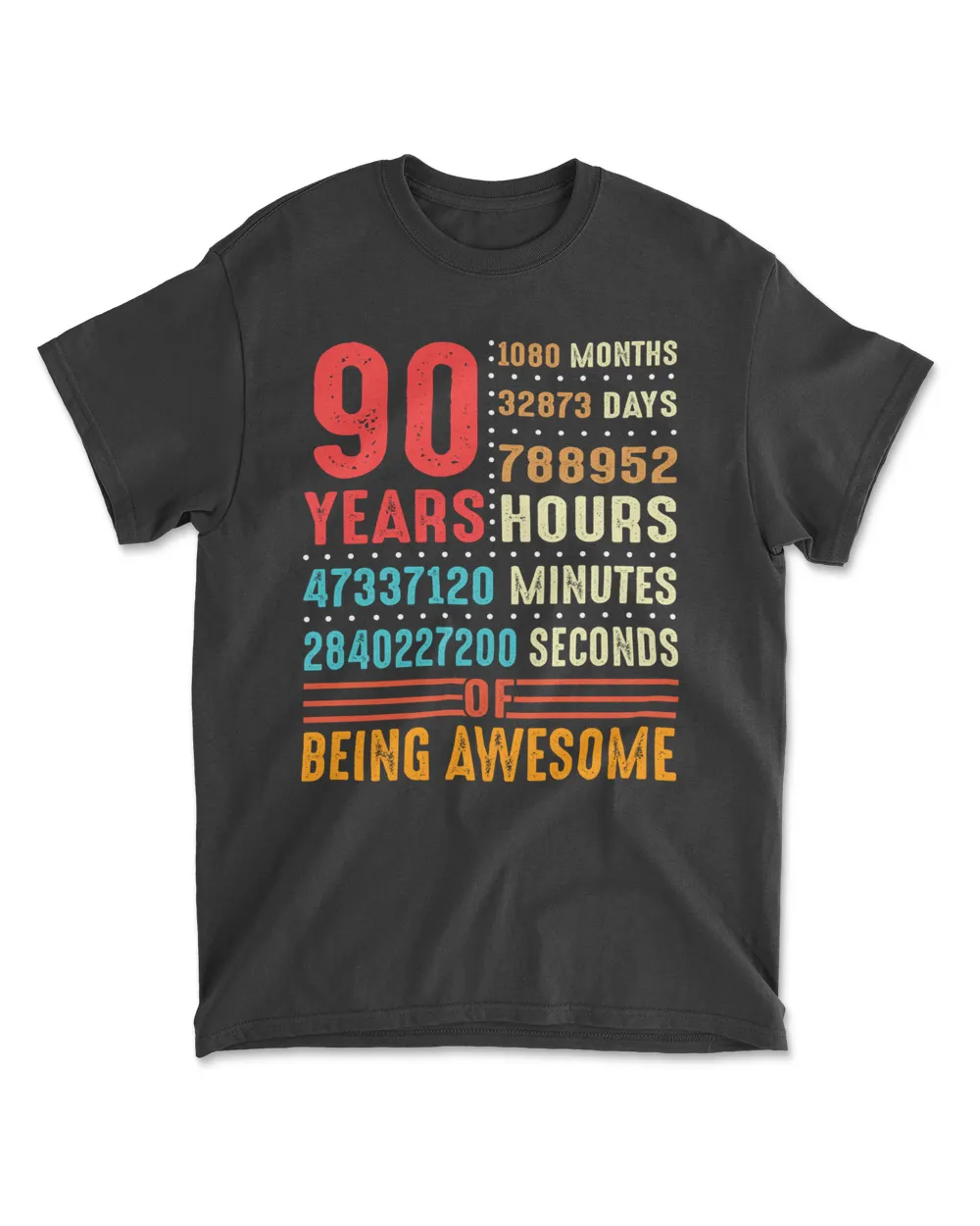 90 Years Old 90th Birthday Vintage Retro T Shirt