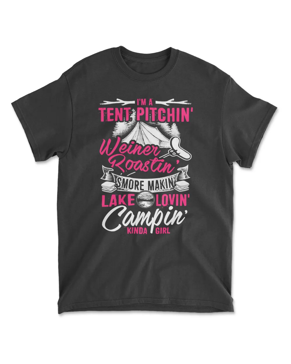 Camping Life camper Men's Standard T-Shirt black s