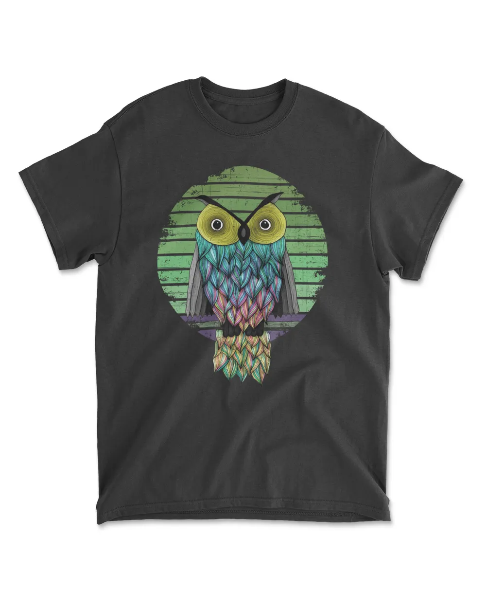 Hugo Owl Vintage Cool Color