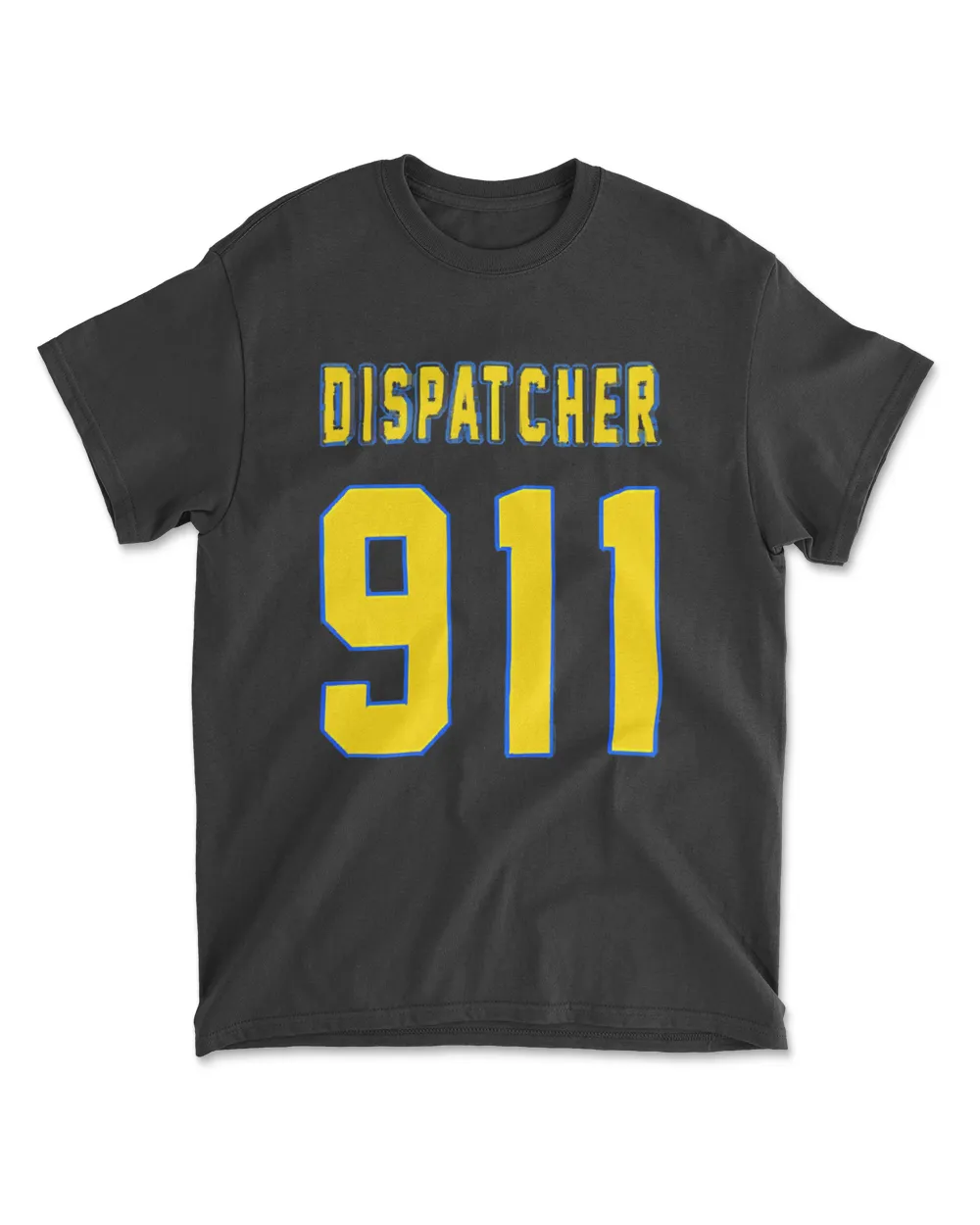 911 Dispatcher With The American Flag On The Back T-Shirt