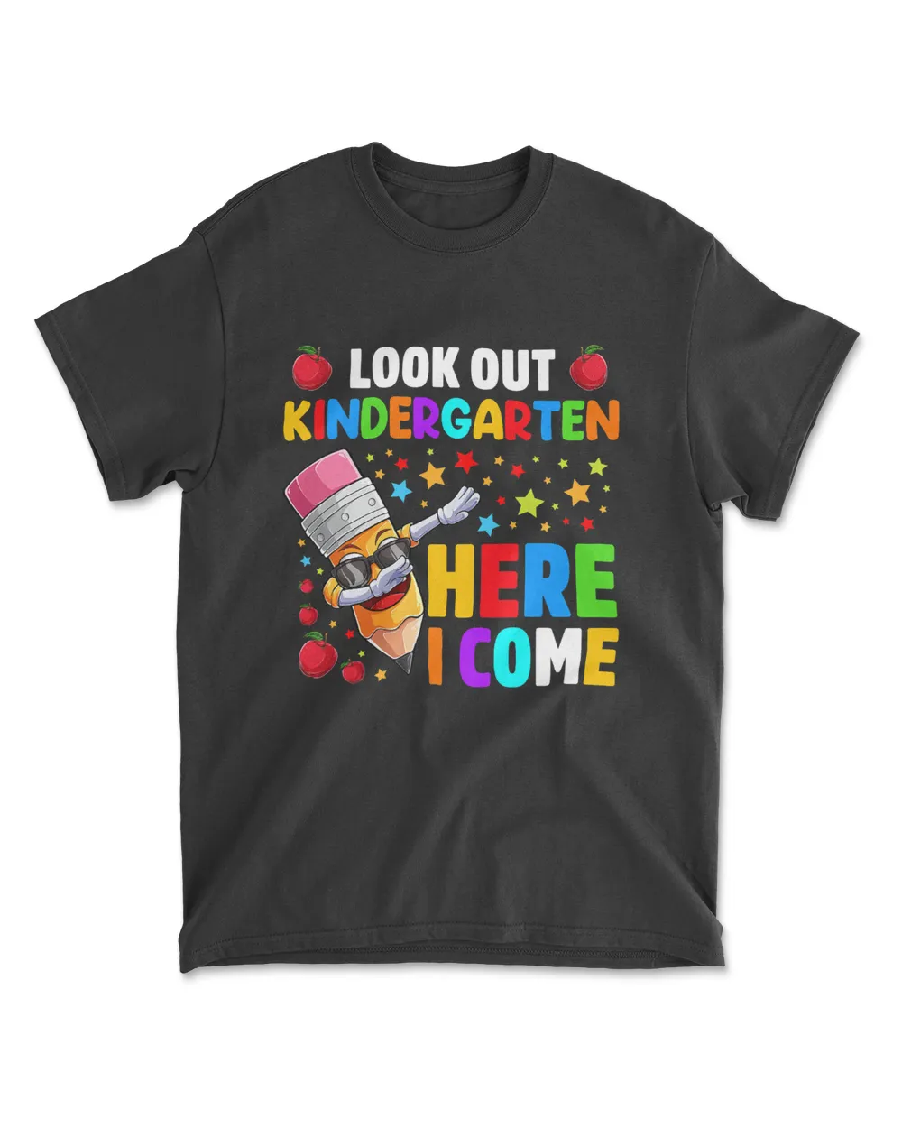 Look Out Kindergarten Here I Come Back To School T-Shirt
