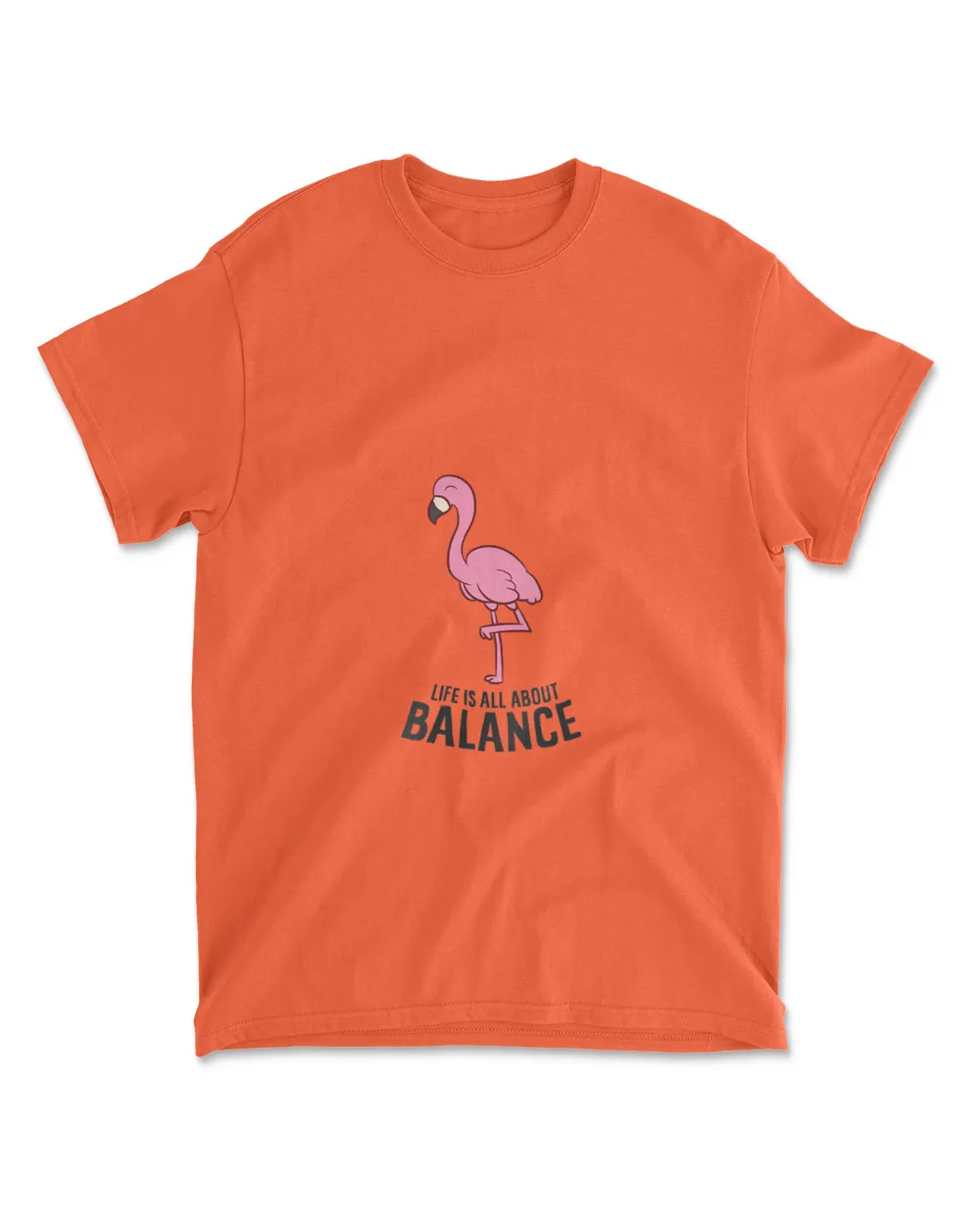 Womens Life Is All About Balance Funny Flamingo Girl Love Flamingos V neck T shirt