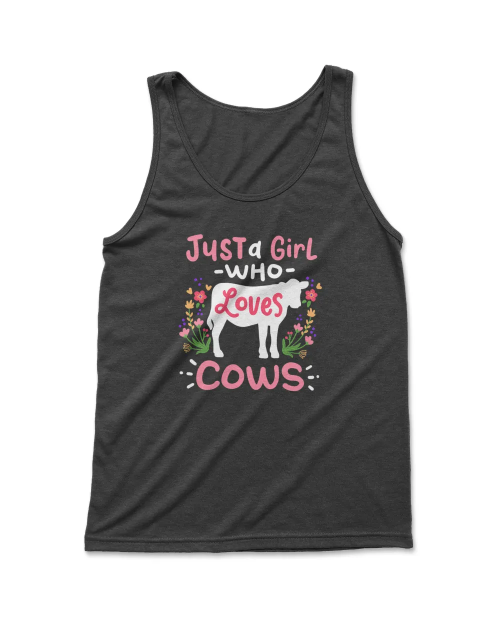 Cow Just A Girl Who Loves Cows Gift For Ranchers. T-Shirt
