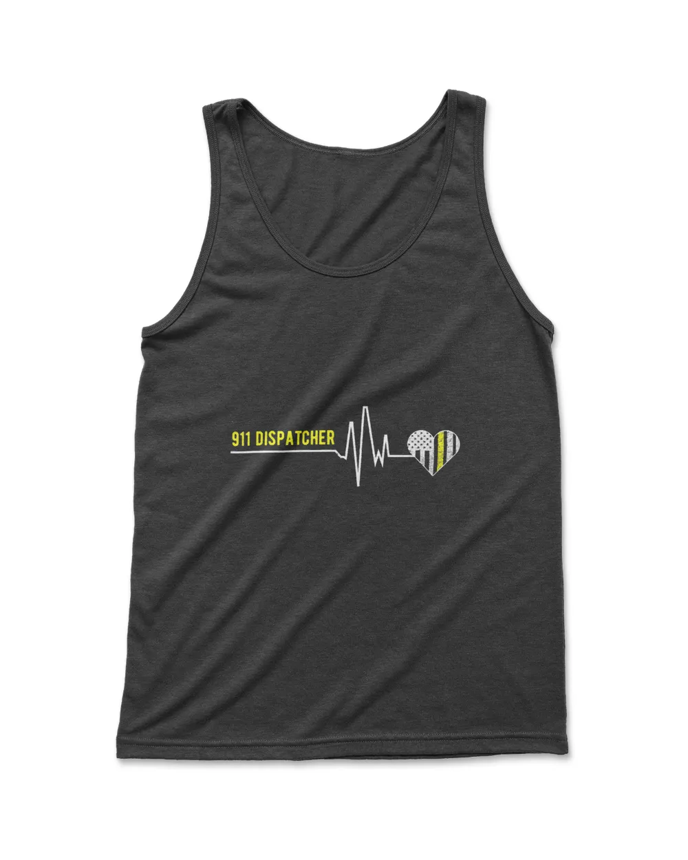 911 Dispatcher Heartbeat - Funny 911 Dispatcher Gifts T-Shirt