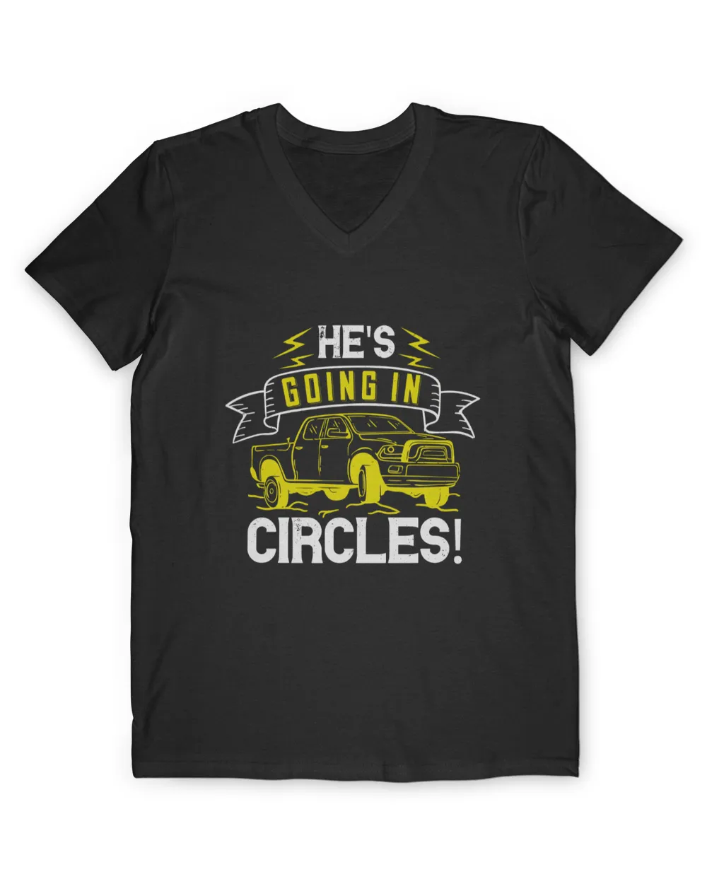 He's Going In Circles Hot Rod T-Shirt