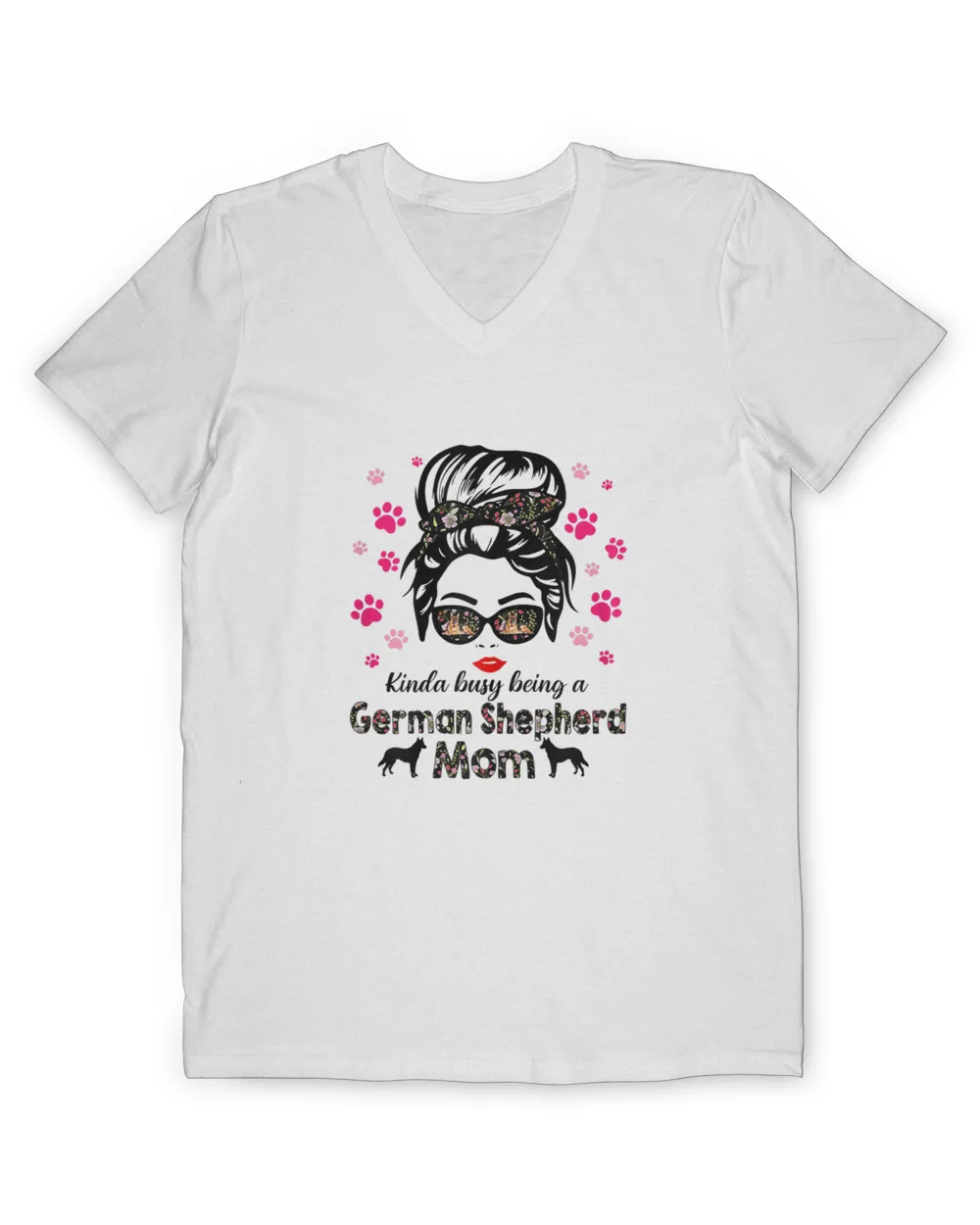 German Shepherd Mom Floral
