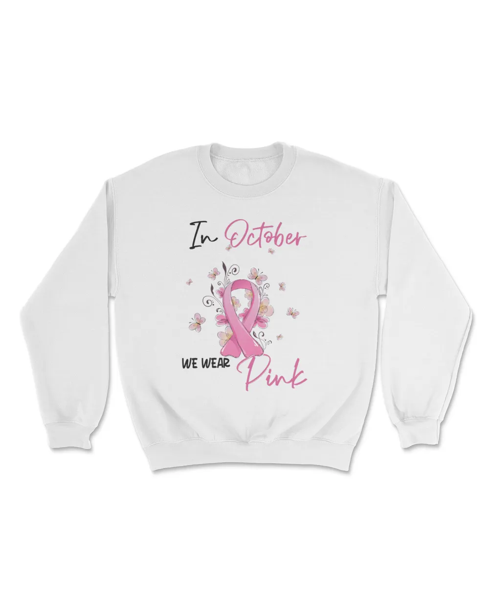 In Ocober we wear pink Butterfly