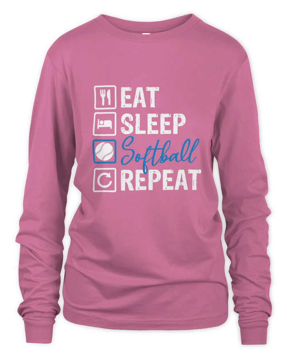 Eat Sleep Softball Repeat T-Shirt