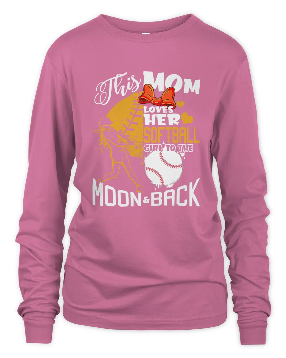 Funny Softball Gift Mom Women Pitcher Catcher Girls Lovers T-Shirt Copy