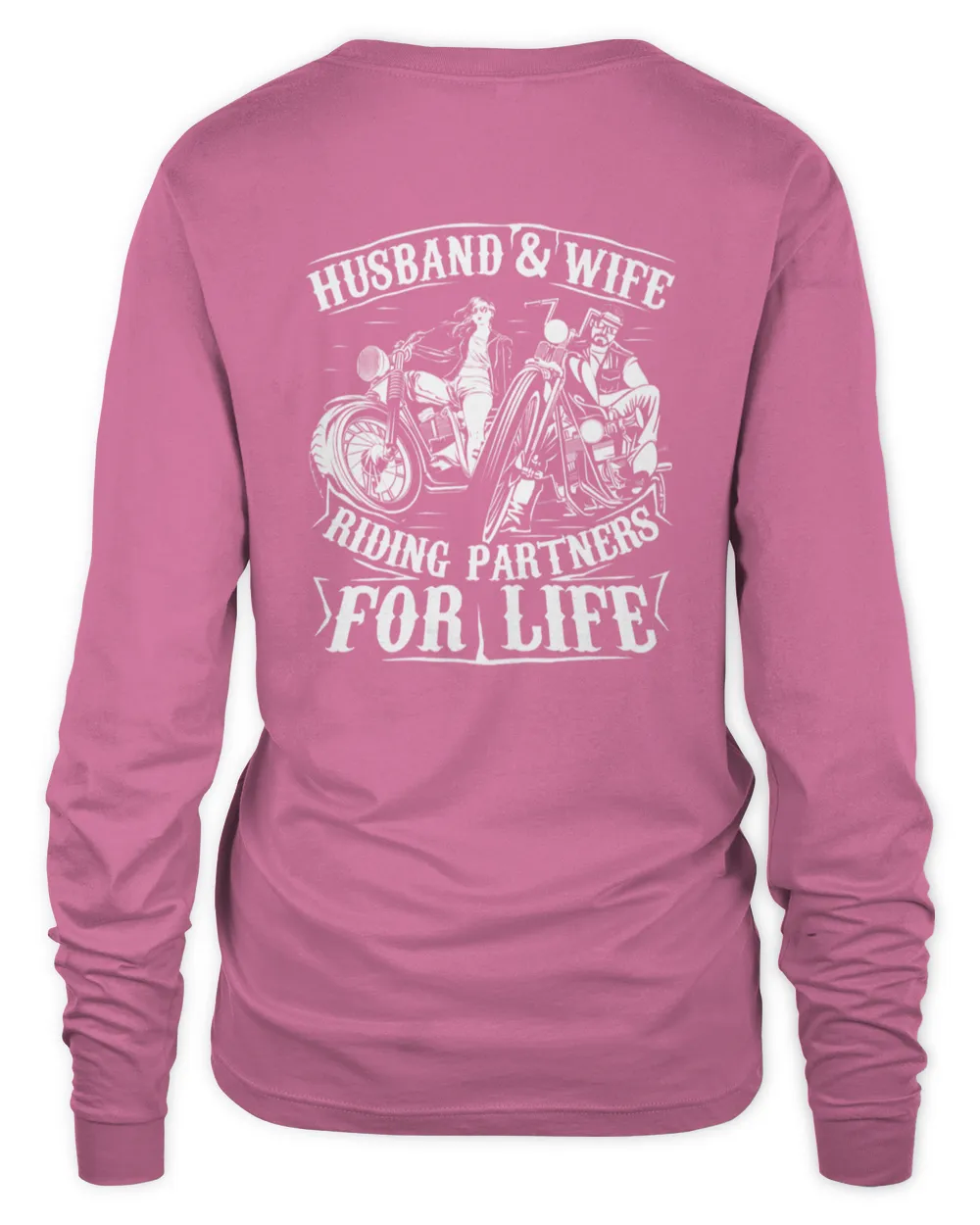 Motorcycle Husband And Wife Riding Partners For Life T-Shirt
