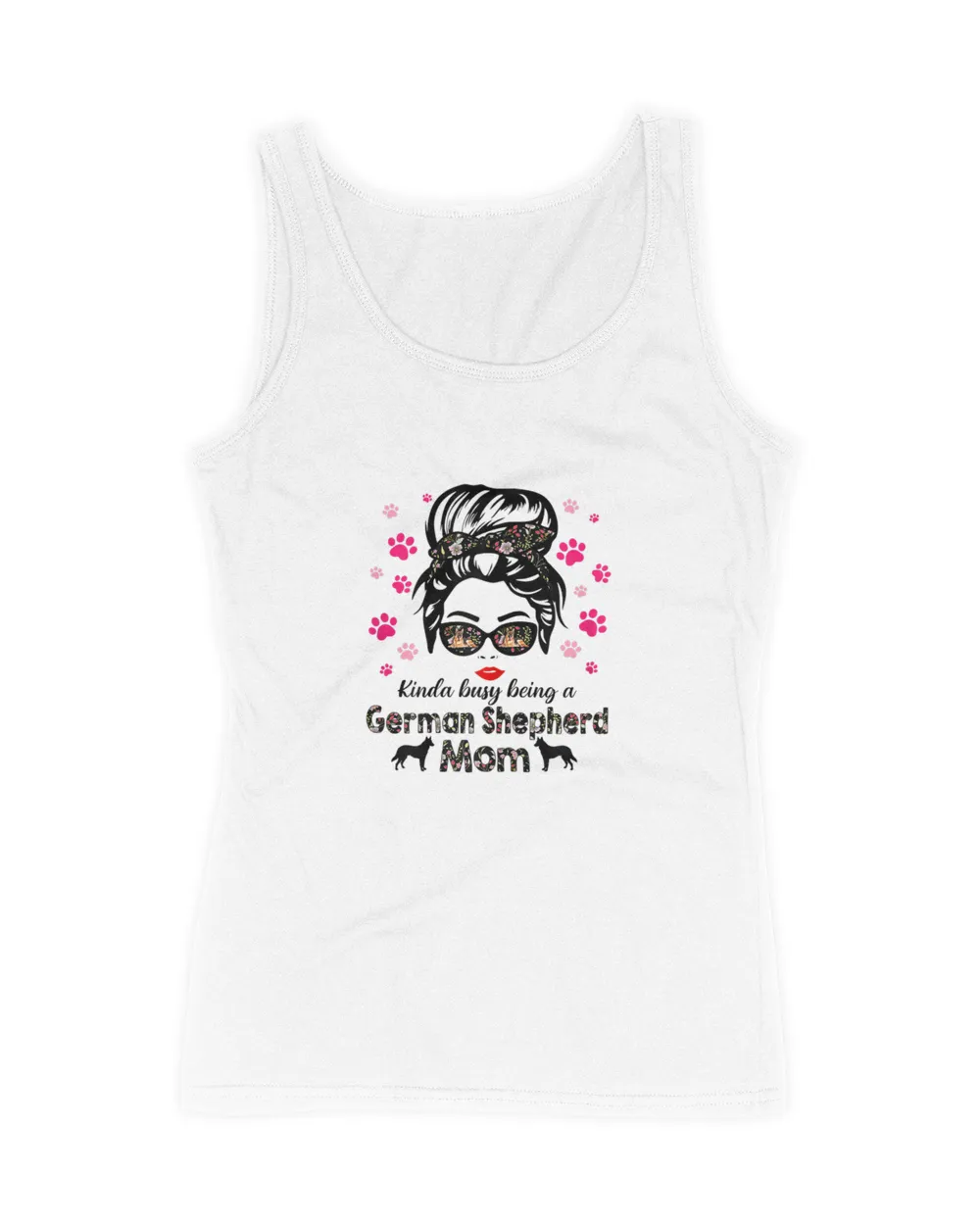 German Shepherd Mom Floral