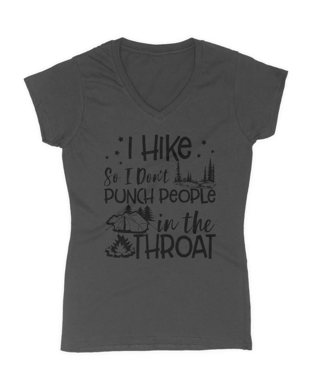 I Hike So I Don't Punch People Funny Hiking Lovers Shirt