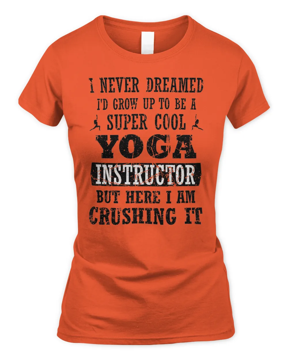 Womens Yoga Instructor Crushing It I Funny Present For Yogis Premium T Shirt