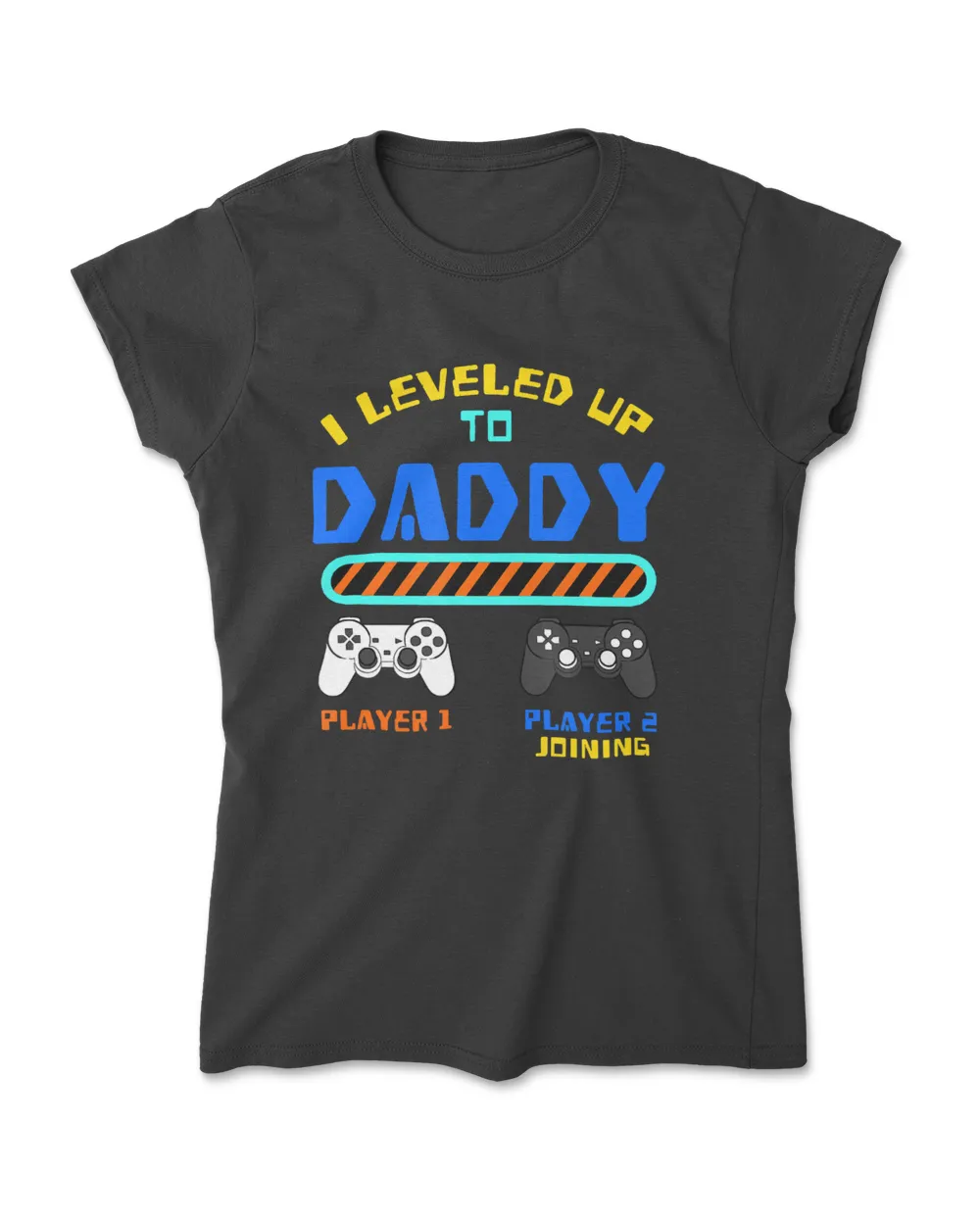 I Leveled Up To Daddy 2022 Funny Soon To Be Dad 2022 Premium T-Shirt