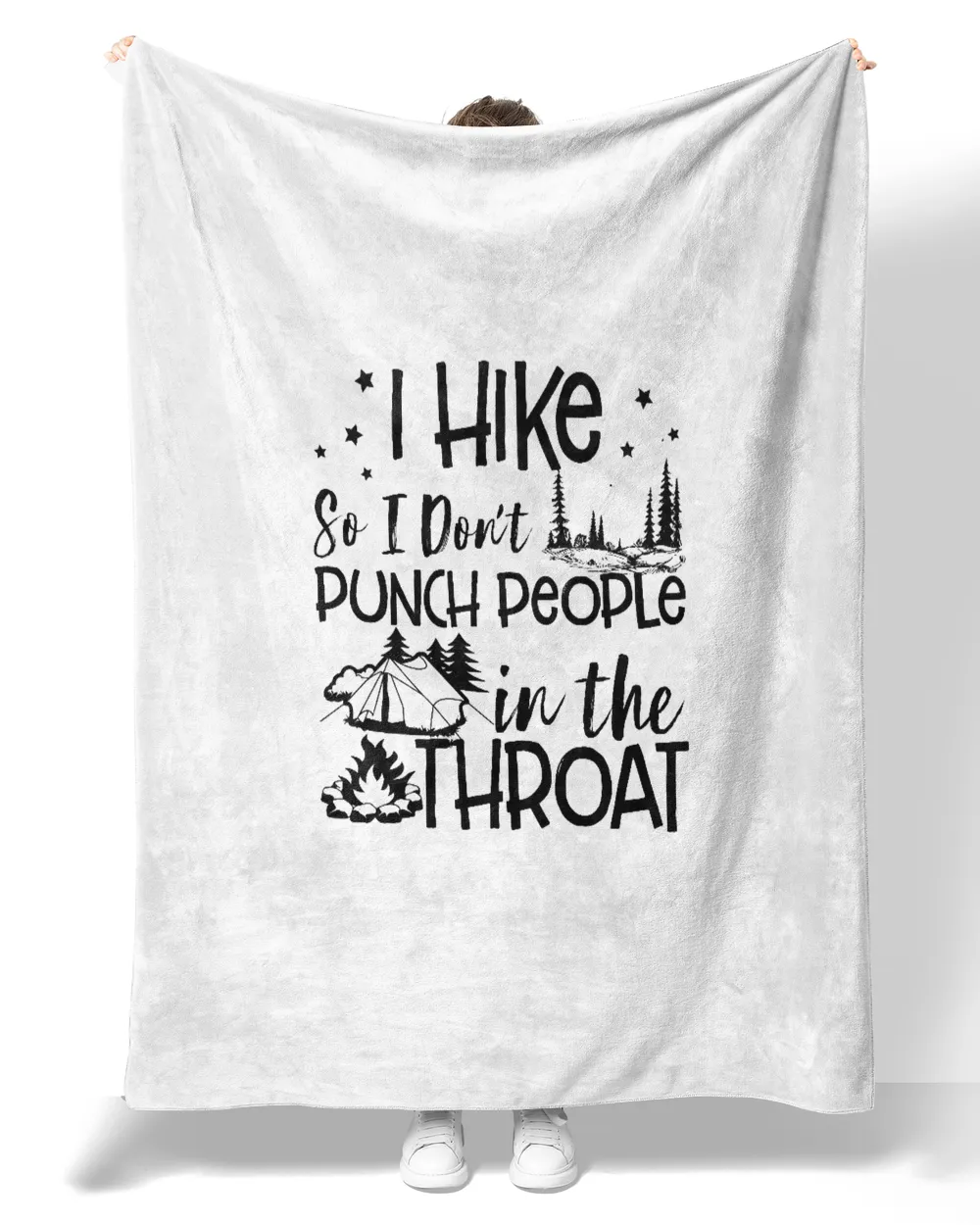 I Hike So I Don't Punch People Funny Hiking Lovers Shirt