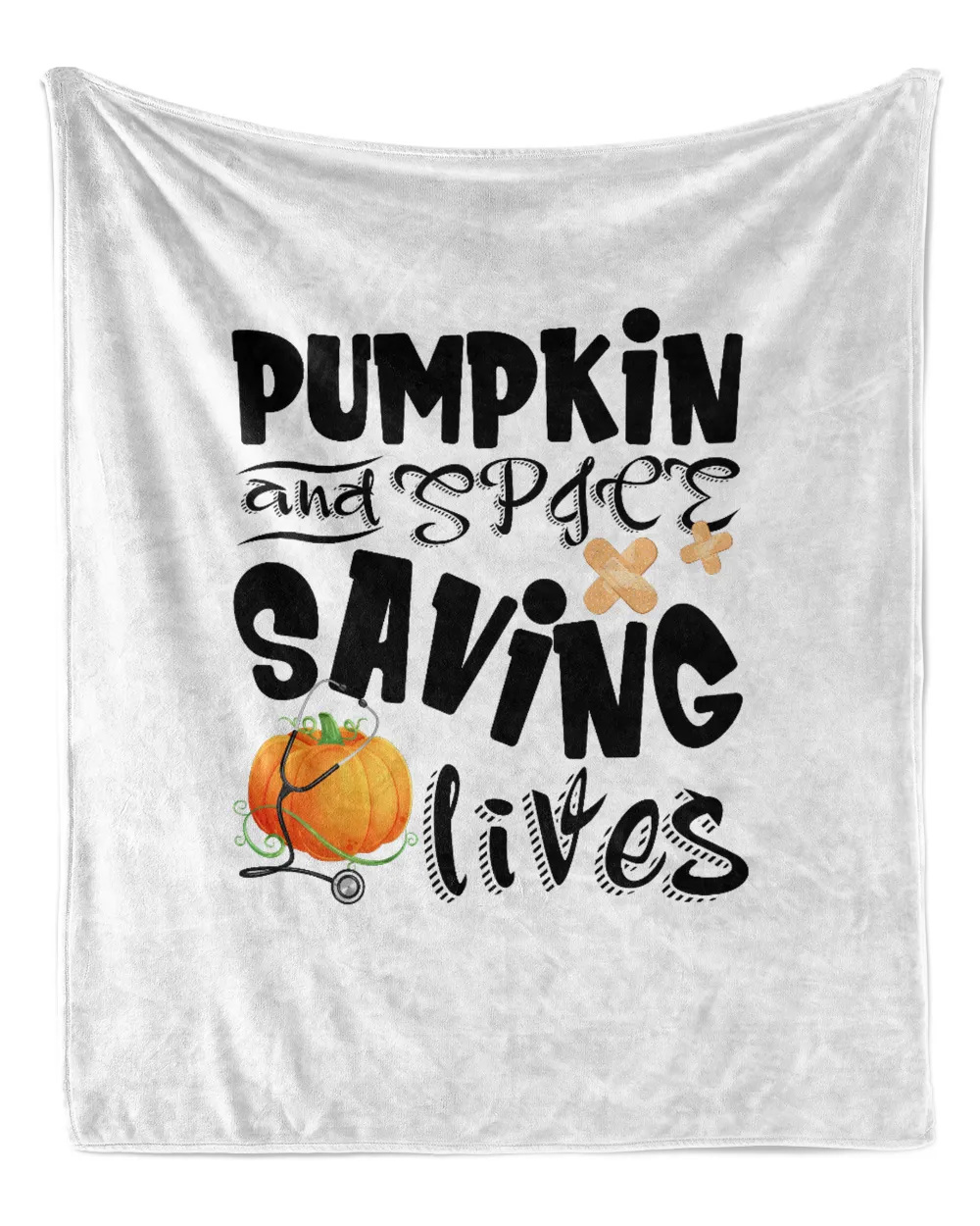 Pumpkin And Spice Saving Lives Funny Halloween Nurse Funny Shirt