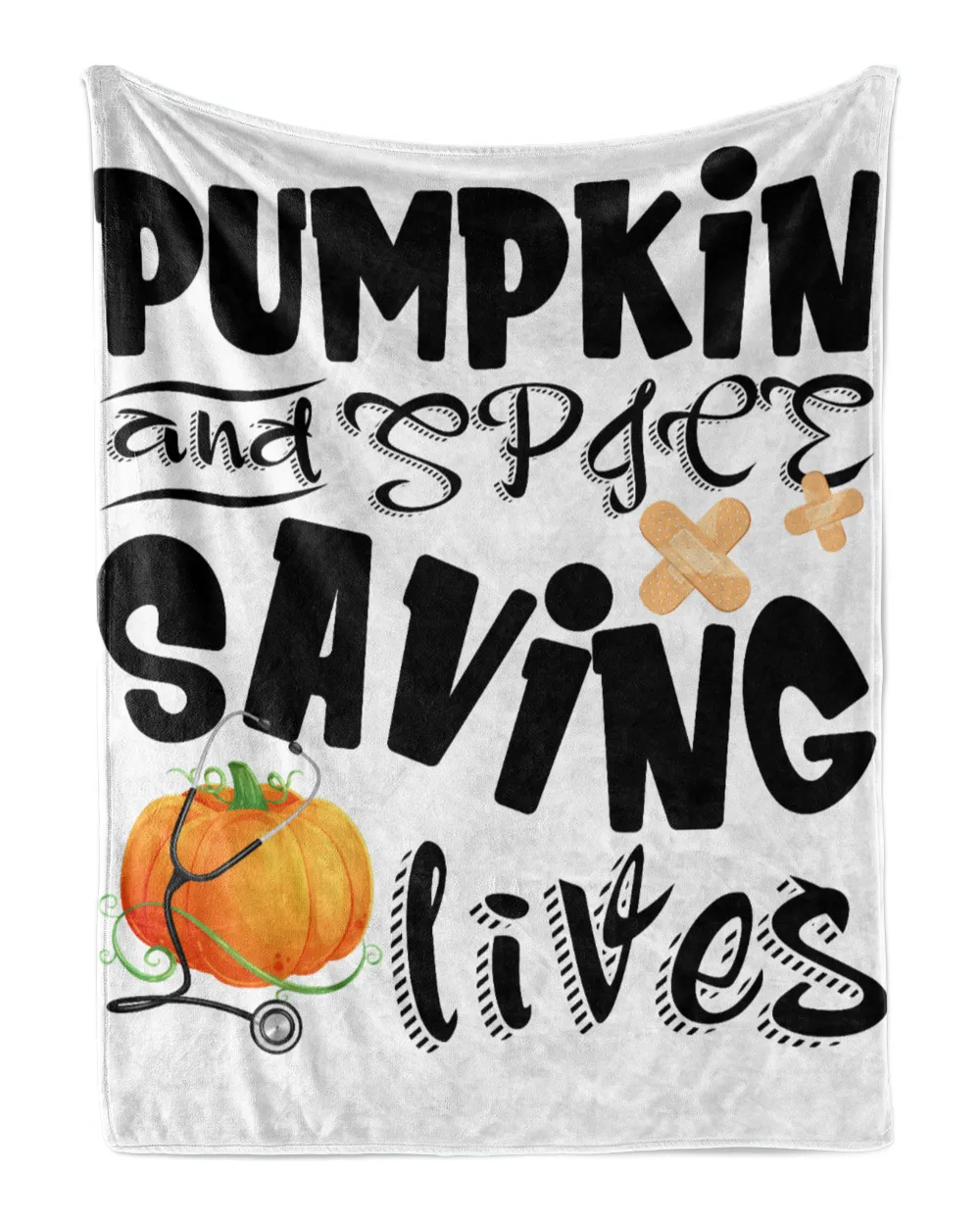 Pumpkin And Spice Saving Lives Funny Halloween Nurse Funny Shirt