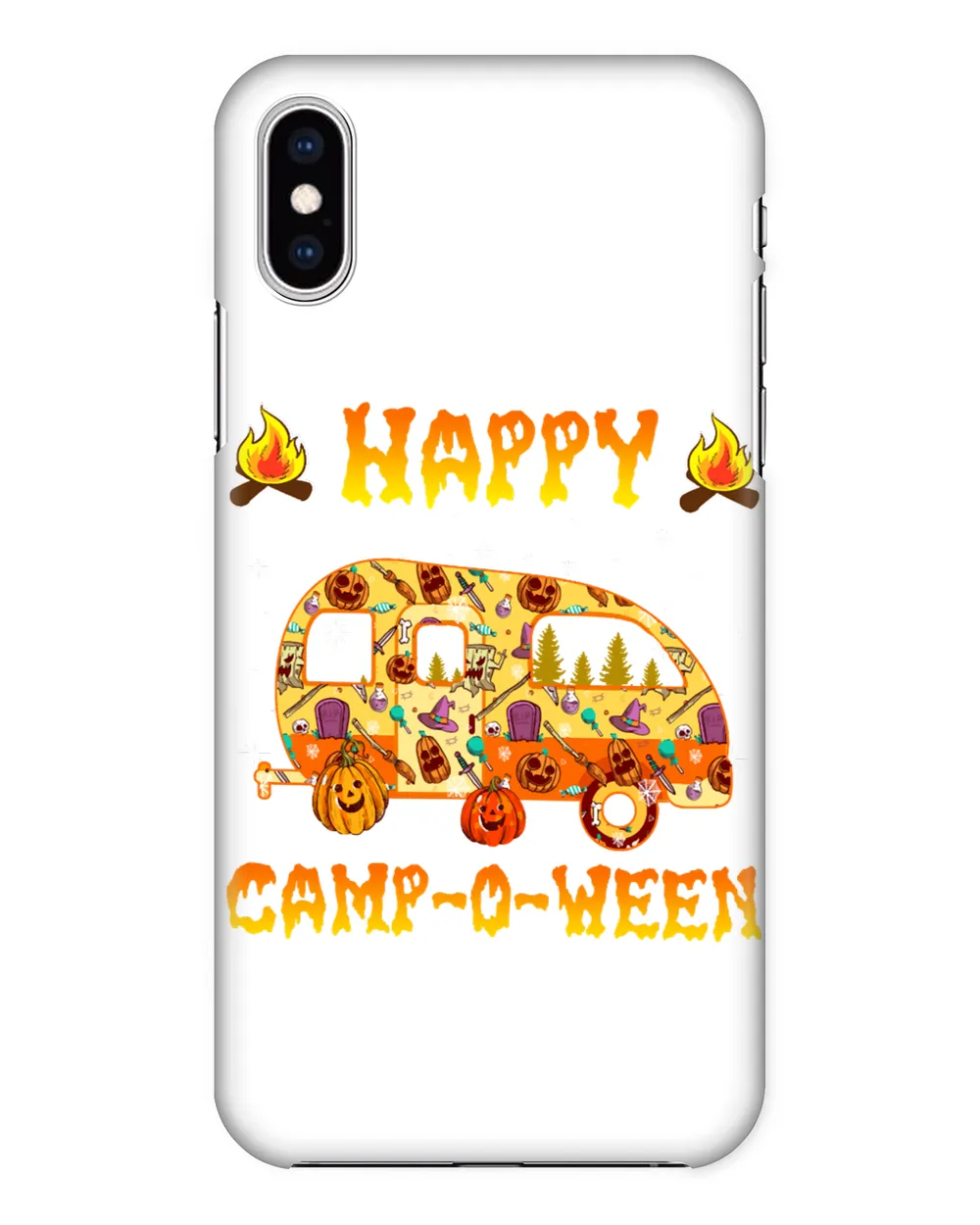 Camping HalloweenCaravan Happy Campoween Halloween Pumpkinscamper