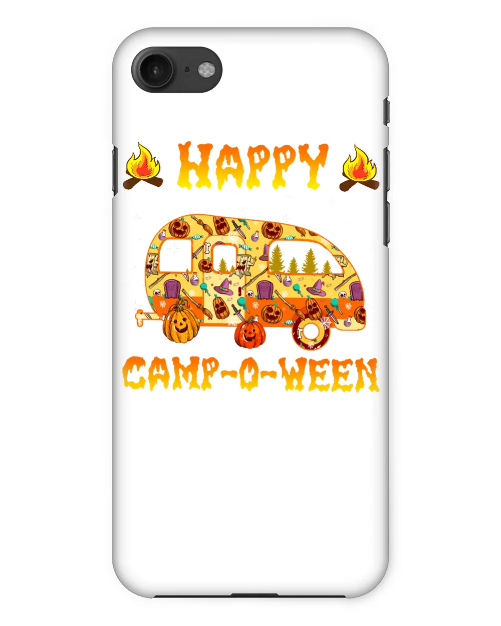 Camping HalloweenCaravan Happy Campoween Halloween Pumpkinscamper