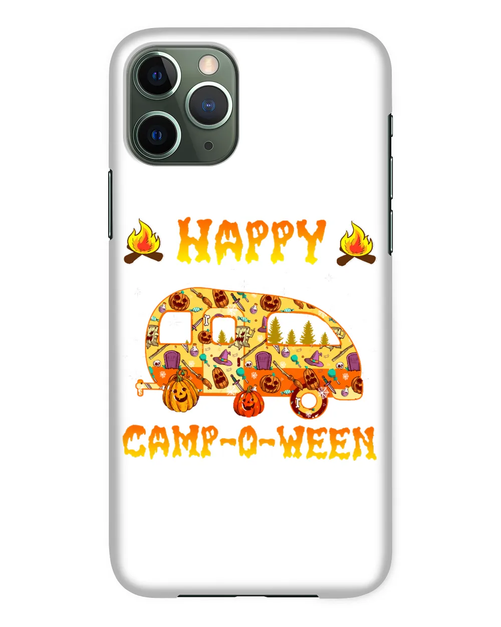 Camping HalloweenCaravan Happy Campoween Halloween Pumpkinscamper