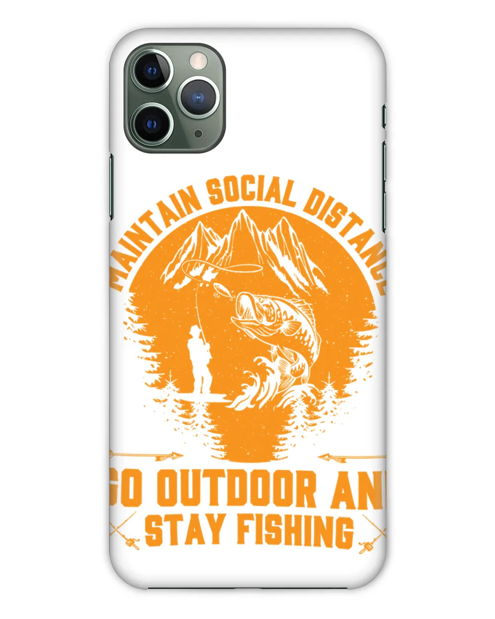 Fishing Maintain social distance go outdoor and stay Trendy TDesign 241 fisher