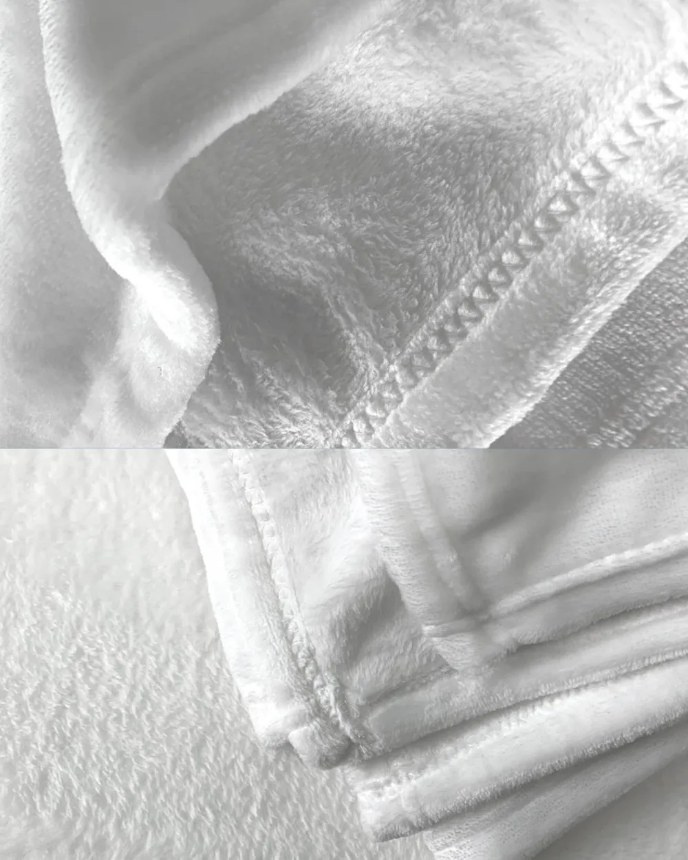 Hallo mama Cozy Plush Fleece Blanket white 30x40in