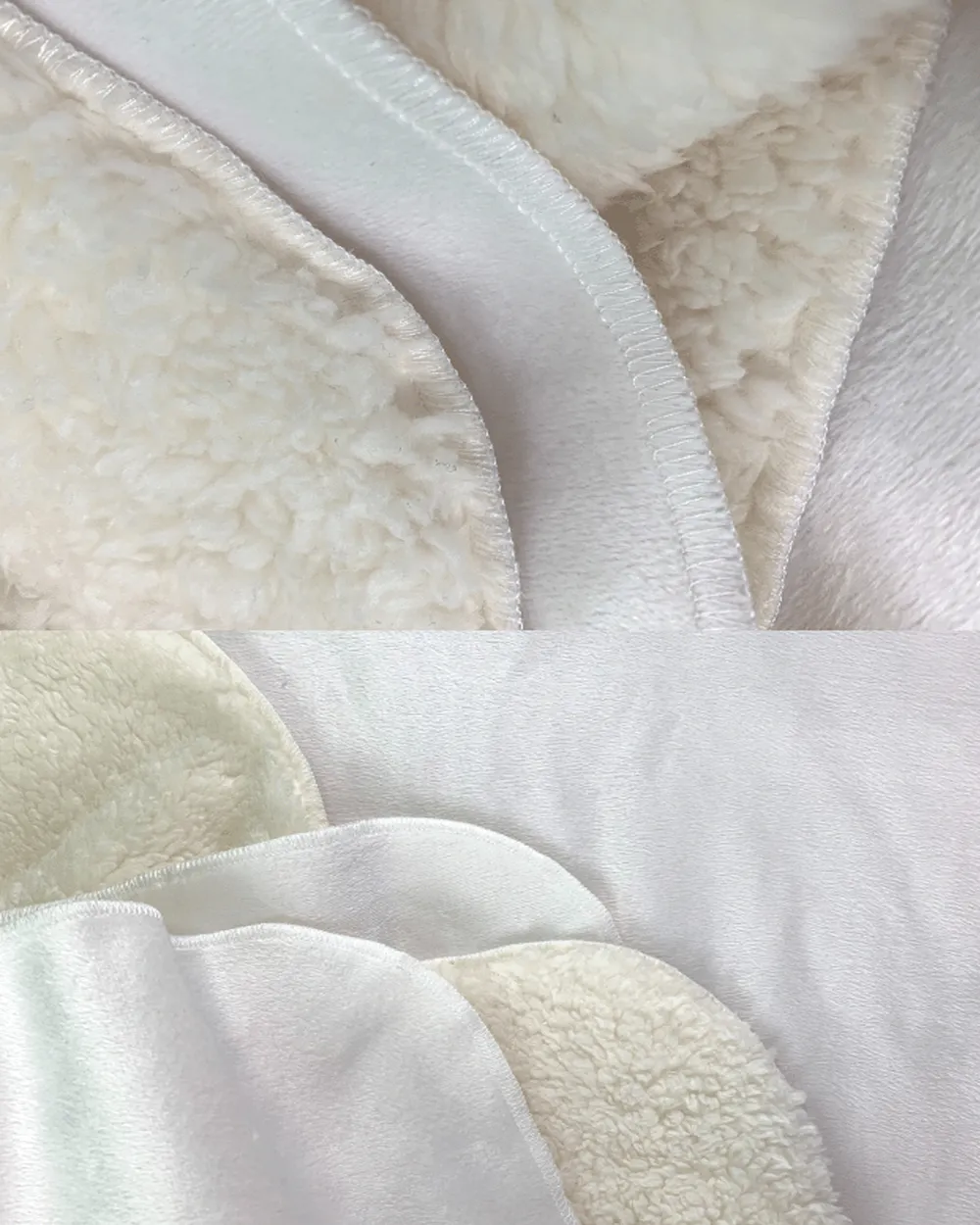 Mom to Daughter Premium Mink Sherpa Blanket white 50x60in