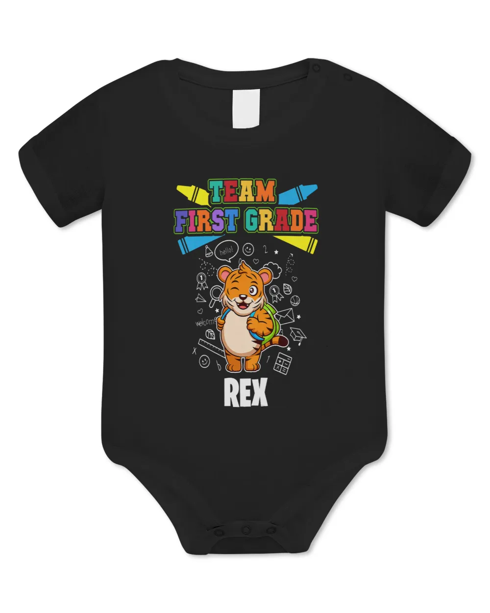 Kids Team First Grade Rex Personalized 2