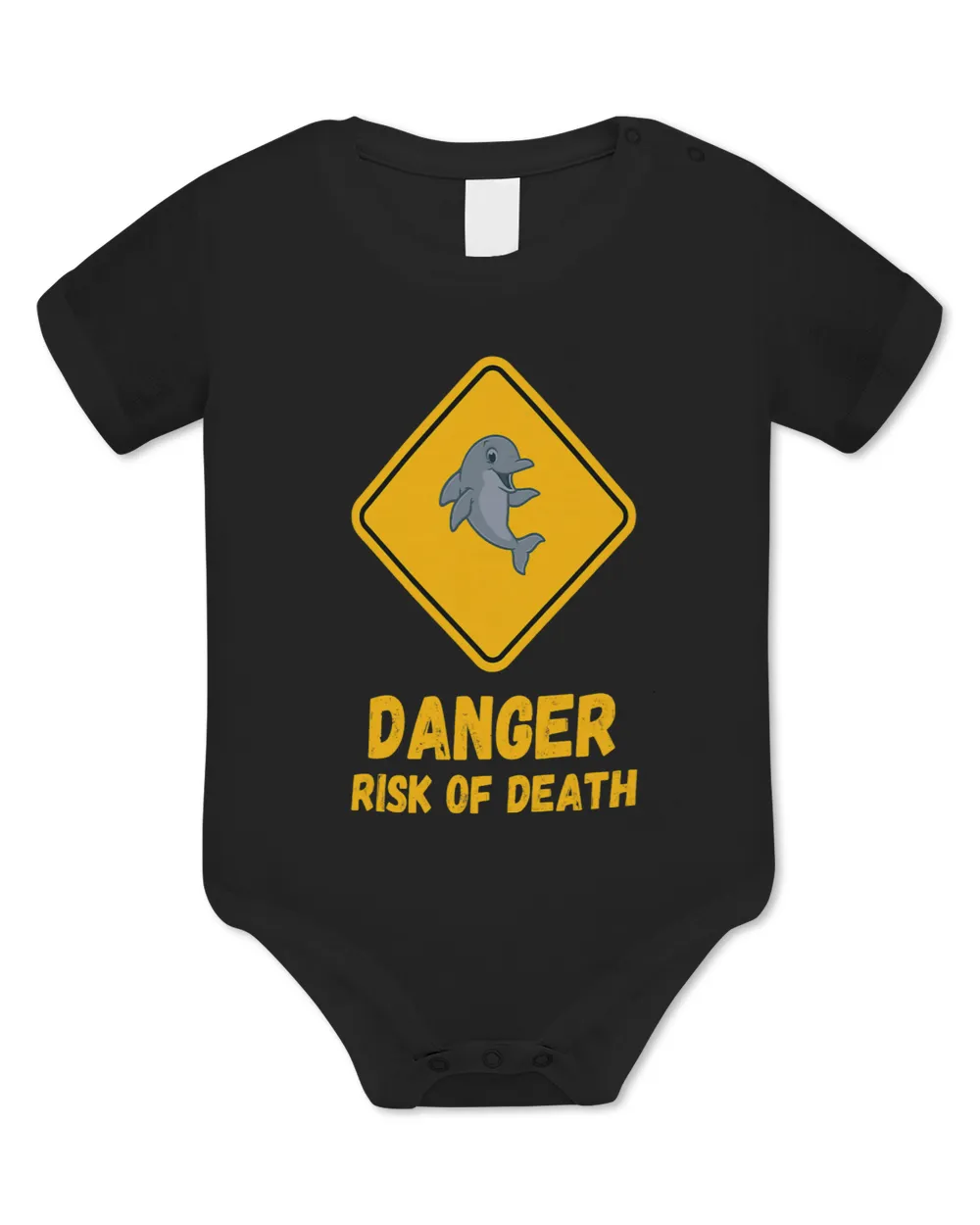 Funny Cute Dolphin Danger Risk Of Death Road Sign Saying