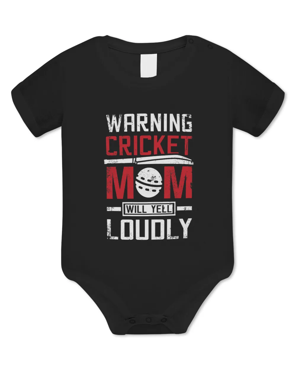 Womens Warning cricket mom will yell loudly