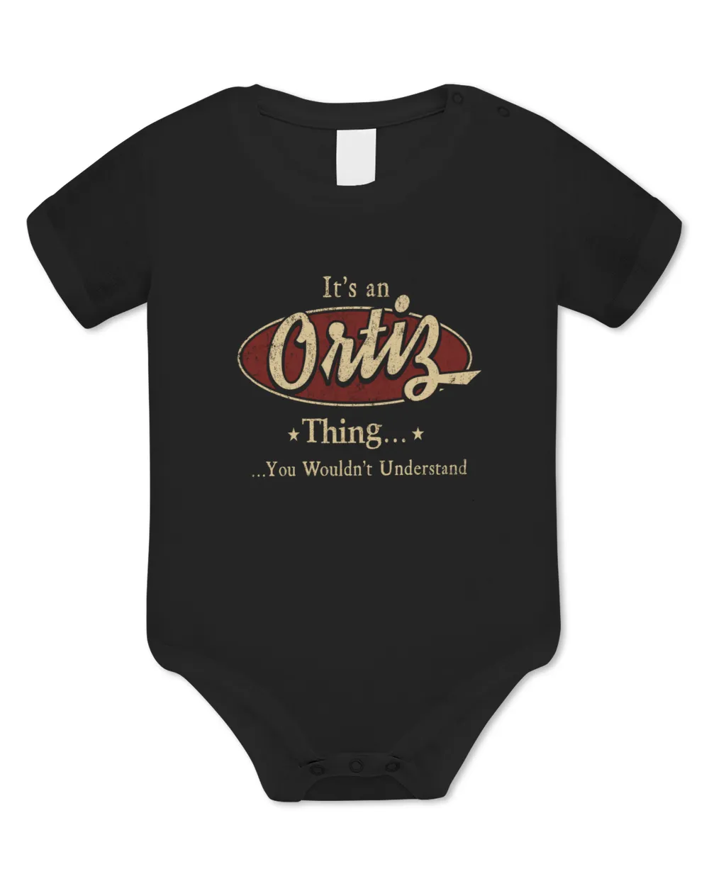 It's an ORTIZ Thing You Wouldn't Understand US23 Baby Bodysuit - EU black 3m