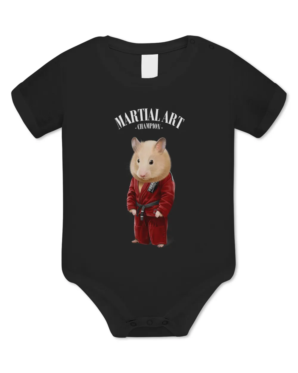 Hamster Judo Karate Master in Red Judogi 1