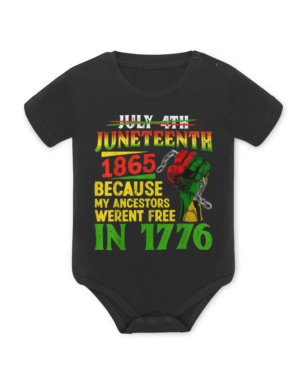 July 4th Juneteenth 1865 Because My Ancestors T-Shirts tee