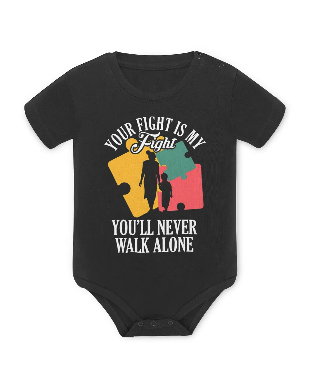 Your Fight My Fight Autism Awareness Mother Son Daughter T-Shirt
