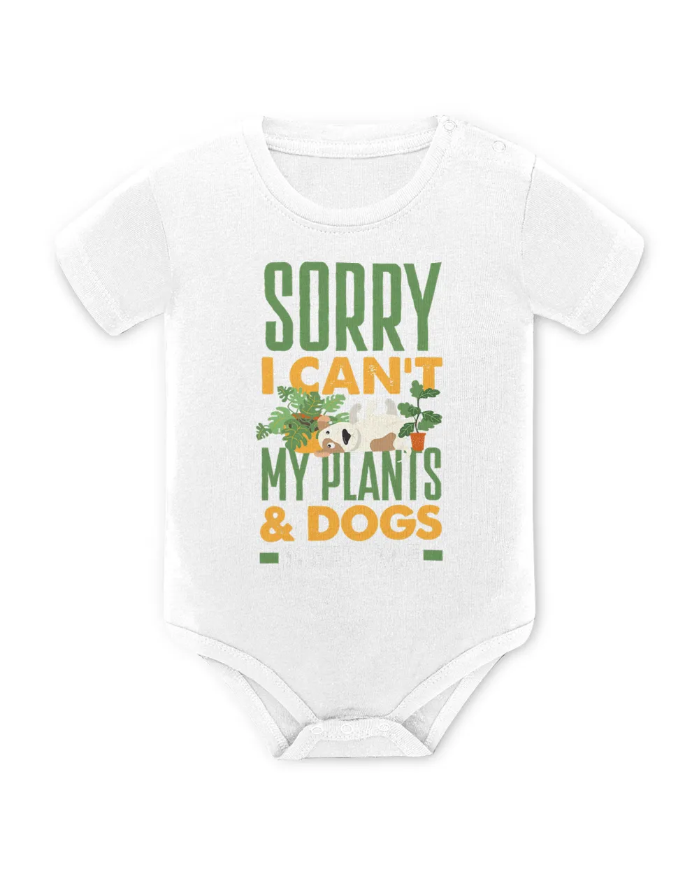 Sorry I Can't My Plants & Dogs Need Me Gardener Dog Owner T-Shirt